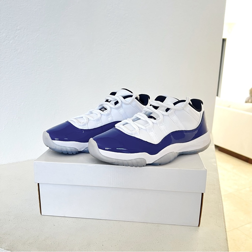 Air Jordan 11 Retro BLUE BLK WHT 6.5